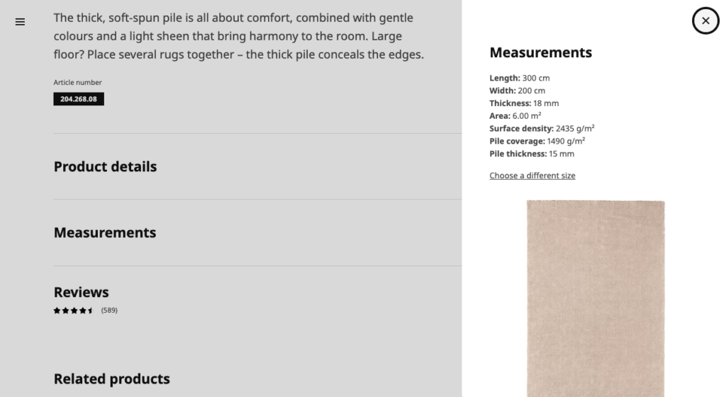 Ikea Rug Specs